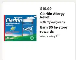 Walgreens Claritin Allergy Relief offer