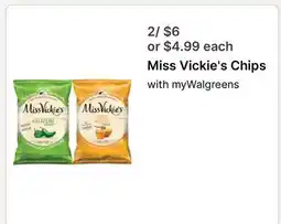 Walgreens Miss Vickie's Chips offer