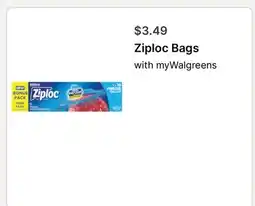 Walgreens Ziploc Bags offer
