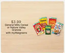 Walgreens General Mills Cereal or Nature Valley Granola offer