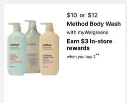 Walgreens Method Body Wash offer