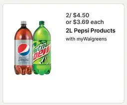 Walgreens 2L Pepsi Products offer