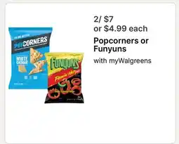 Walgreens Popcorners or Funyuns offer