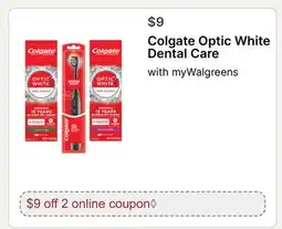 Walgreens Colgate Optic White Dental Care offer