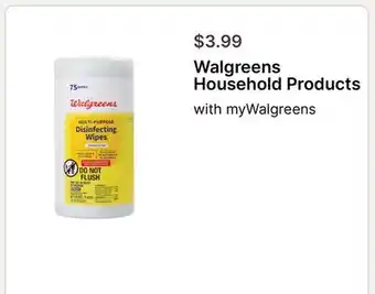 Walgreens Walgreens Household Products offer