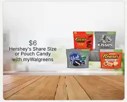 Walgreens Hershey's Share Size or Pouch Candy offer