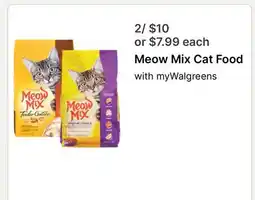 Walgreens Meow Mix Cat Food offer