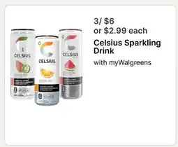 Walgreens Celsius Sparkling Drink offer