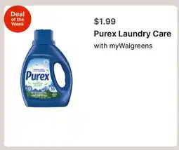 Walgreens Purex Laundry Care offer