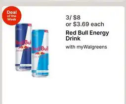 Walgreens Red Bull Energy Drink offer