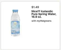 Walgreens Nice! Icelandic Pure Spring Water offer