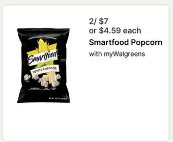 Walgreens Smartfood Popcorn offer