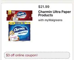 Walgreens Charmin Ultra Paper Products offer