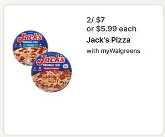 Walgreens Jack's Pizza offer