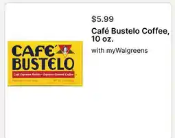 Walgreens Café Bustelo Coffee offer