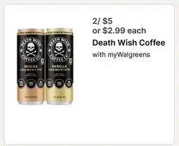 Walgreens Death Wish Coffee offer