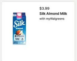 Walgreens Silk Almond Milk offer