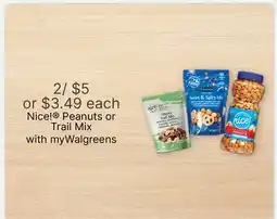 Walgreens Nical Peanuts or Trail Mix offer