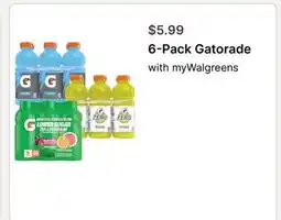 Walgreens 6-Pack Gatorade offer