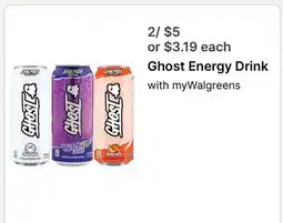 Walgreens Ghost Energy Drink offer
