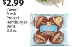 Aldi L'oven Fresh Pretzel Hamburger Buns offer