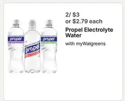 Walgreens Propel Electrolyte Water offer