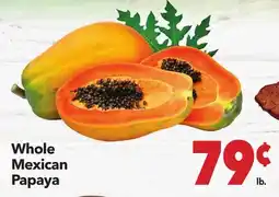 Vallarta Supermarkets Whole Mexican Papaya offer
