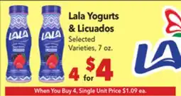 Vallarta Supermarkets Lala Yogurts & Licuados offer