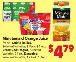 Vallarta Supermarkets Minutemaid Orange Juice offer