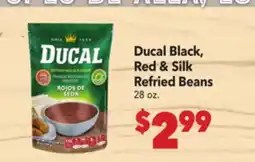 Vallarta Supermarkets Ducal Black, Red & Silk Refried Beans offer