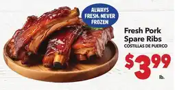 Vallarta Supermarkets Fresh Pork Spare Ribs / COSTILLAS DE PUERCO offer