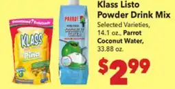 Vallarta Supermarkets Klass Listo Powder Drink Mix offer