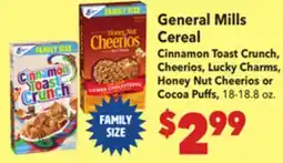 Vallarta Supermarkets General Mills Cereal offer