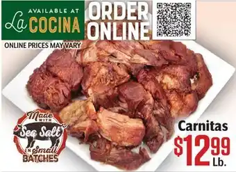 Vallarta Supermarkets Carnitas offer