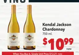 Vallarta Supermarkets Kendall Jackson Chardonnay offer