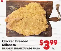 Vallarta Supermarkets Chicken Breaded Milanesa / MILANESA EMPAÑIZADA DE POLLO offer