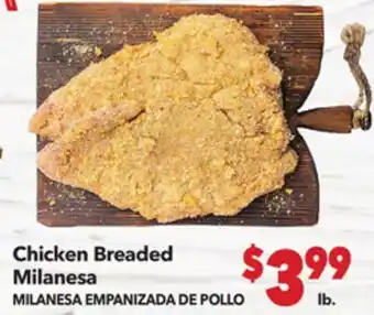 Vallarta Supermarkets Chicken Breaded Milanesa / MILANESA EMPAÑIZADA DE POLLO offer