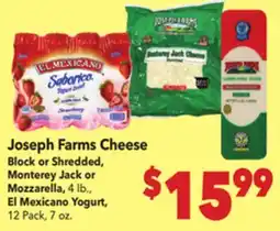 Vallarta Supermarkets Joseph Farms Cheese offer
