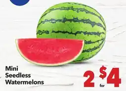 Vallarta Supermarkets Mini Seedless Watermelons offer
