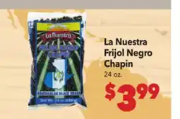 Vallarta Supermarkets La Nuestra Frijol Negro Chapin offer