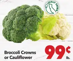 Vallarta Supermarkets Broccoli Crowns or Cauliflower offer