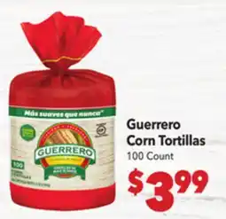 Vallarta Supermarkets Guerrero Corn Tortillas offer