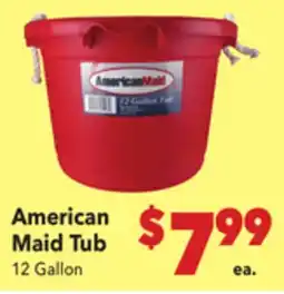 Vallarta Supermarkets American Maid Tub offer