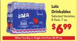 Vallarta Supermarkets Lala Drinkables offer