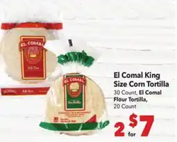 Vallarta Supermarkets El Comal King Size Corn Tortilla offer