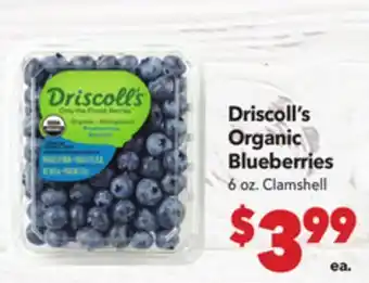Vallarta Supermarkets Driscoll's Organic Blueberries offer