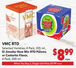 Vallarta Supermarkets VMC RTD offer