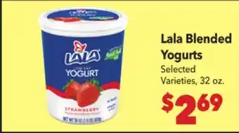 Vallarta Supermarkets Lala Blended Yogurts offer