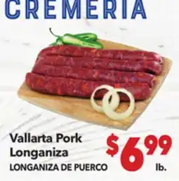 Vallarta Supermarkets Vallarta Pork Longaniza / LONGANIZA DE PUERCO offer