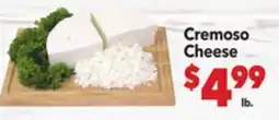 Vallarta Supermarkets Cremoso Cheese offer